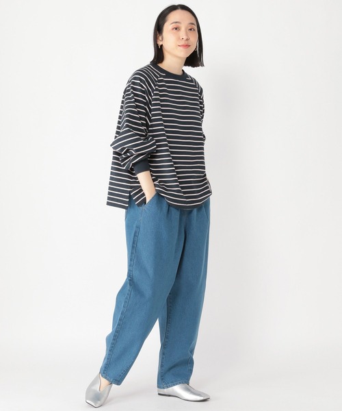 studio CLIP（スタディオクリップ）の「ボーダーAラインプルオーバー（Tシャツ/カットソー・レディース・その他1/その他2/その他3/その他4・FREE）」の11枚目の写真