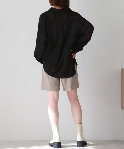 archives（アルシーヴ）の「タックショートパンツ（その他パンツ・レディース・グレイッシュベージュ/アイボリー/グリーン・MEDIUM）」の10枚目の写真