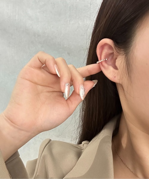 Burner(バーナー)の「【OKUOKU 0909】イヤーカフ シンプルデザイン oku-ecuff-00315 U(イヤーカフ・メンズ・シルバー/シルバー系その他/U/O/P/Q/R/S/T/G/H/I/J/M/N/A/B/C/D/E/F/K/L・ONE SIZE)」の1枚目の写真