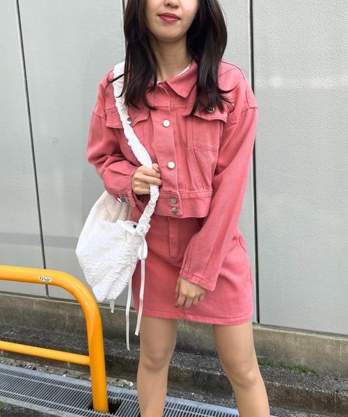 sevens(セブンズ)の「【sevens】デニムジャケット×ミニスカートセットアップ/長袖(セットアップ・レディース・ピンク・FREE)」の19枚目の写真
