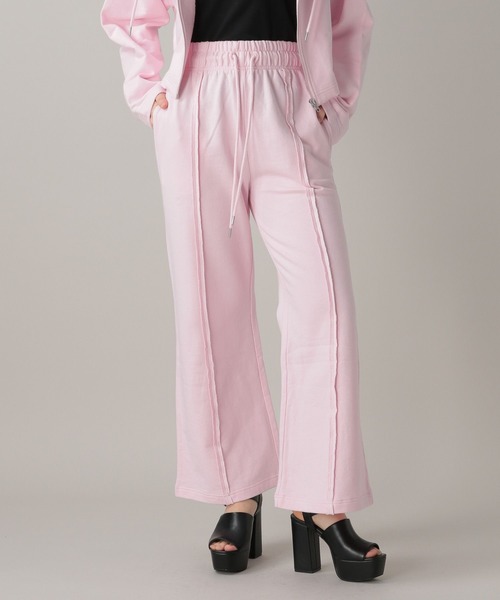 FOREVER 21(フォーエバー トゥエンティーワン)の「【2024SS】ワイドスウェットパンツ(スウェットパンツ・レディース・ピンク/オフホワイト/チャコールグレー・SMALL/MEDIUM)」の1枚目の写真