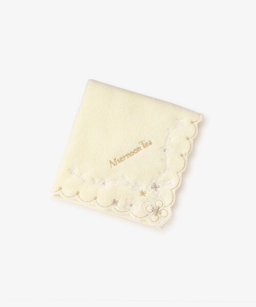 Afternoon Tea（アフタヌーンティー）の「フラワージュエリーミニタオル（ハンカチ/ハンドタオル・レディース・グリーン/ピンク/パープル/アイボリー/イエロー/ブルー・ONE SIZE）」の5枚目の写真