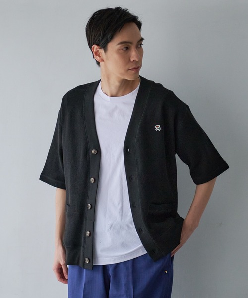 Arnold Palmer（アーノルドパーマー）の「ダブルフェイス ニットソー シェア 5分袖 カーディガン（カーディガン/ボレロ・レディース・ライトオリーブ/ブラック・LL/L/M/S/XS）」の15枚目の写真