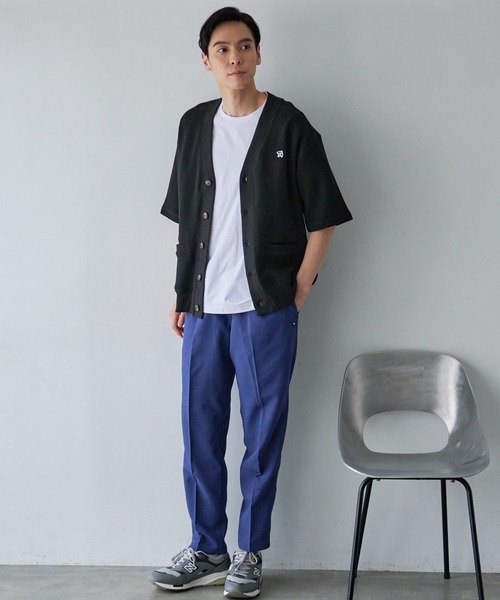 Arnold Palmer（アーノルドパーマー）の「ダブルフェイス ニットソー シェア 5分袖 カーディガン（カーディガン/ボレロ・レディース・ライトオリーブ/ブラック・LL/L/M/S/XS）」の16枚目の写真