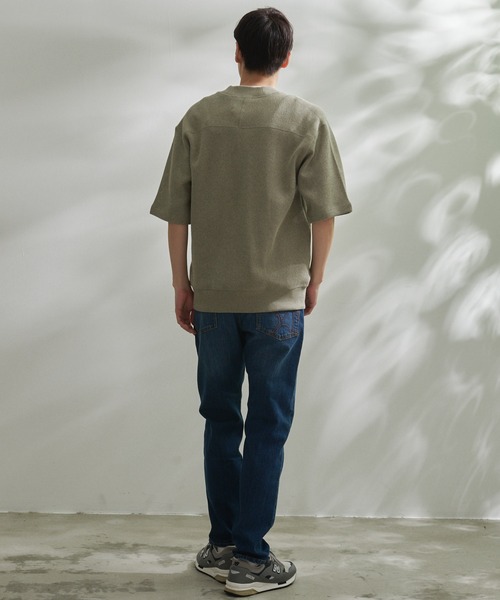 Arnold Palmer（アーノルドパーマー）の「ダブルフェイス ニットソー シェア 5分袖 カーディガン（カーディガン/ボレロ・レディース・ライトオリーブ/ブラック・LL/L/M/S/XS）」の10枚目の写真