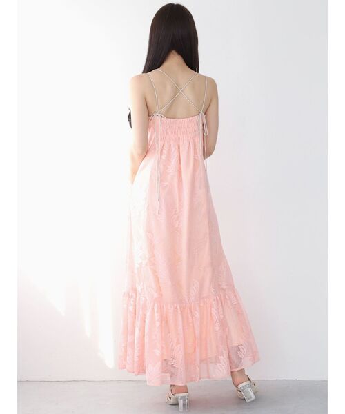 MERCURYDUO(マーキュリーデュオ)の「スパークルレースキャミティアードワンピース(ワンピース・レディース・オフホワイト/ダークブラウン/オレンジ・SMALL/MEDIUM)」の8枚目の写真