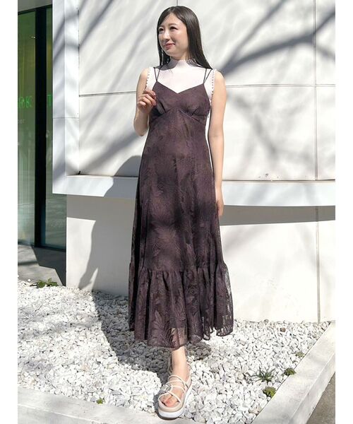 24年✨完売✨極美品　グレースクラス　ラインハートキャミワンピース　4.2万円 ラインハートキャミワンピース / GRACE CONTINENTAL | GRACE
