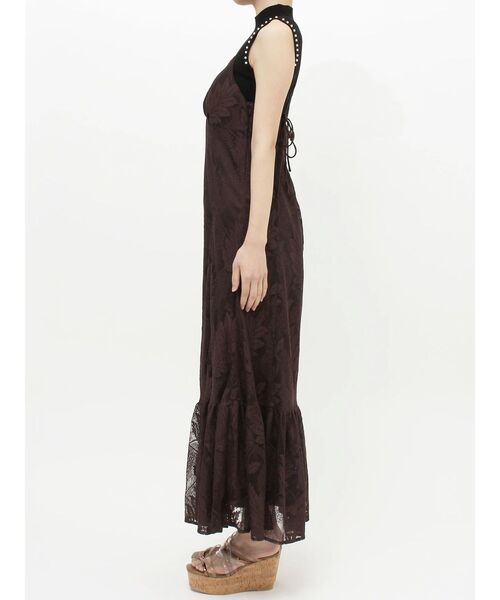 MERCURYDUO(マーキュリーデュオ)の「スパークルレースキャミティアードワンピース(ワンピース・レディース・オフホワイト/ダークブラウン/オレンジ・SMALL/MEDIUM)」の19枚目の写真