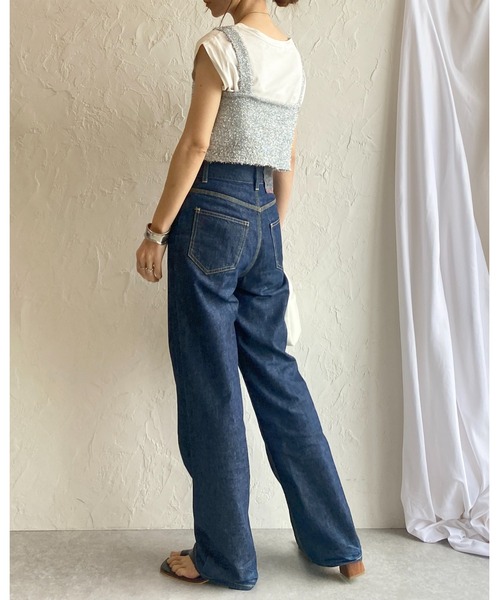 She's Closet(シーズクローゼット)の「ダブルジップアップショート丈グリッターラメシャギーニットビスチェベスト(ベスト・レディース・ゴールド/シルバー/ブラック/アイボリー・FREE)」の17枚目の写真