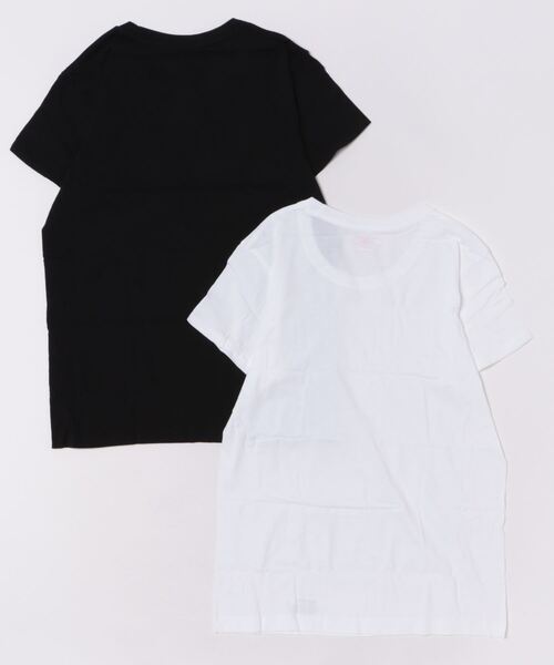 HANES(ヘインズ)の「【Hanes/ヘインズ】HW5320 2PクルーネックTシャツ/2パック/レディース(Tシャツ/カットソー・レディース・マルチ/ピンク/ベージュ・L/M)」の16枚目の写真