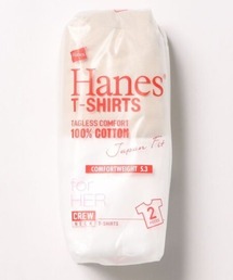 【Hanes/ヘインズ】HW5320 2PクルーネックTシャツ/2パック/レディース