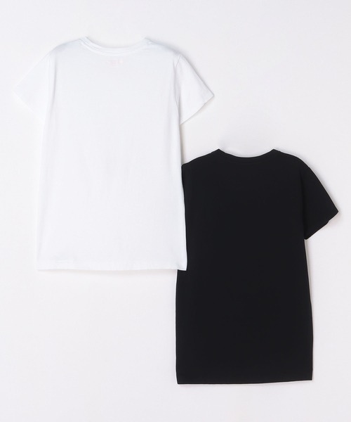 HANES(ヘインズ)の「【Hanes/ヘインズ】HW5320 2PクルーネックTシャツ/2パック/レディース(Tシャツ/カットソー・レディース・マルチ/ピンク/ベージュ・L/M)」の8枚目の写真