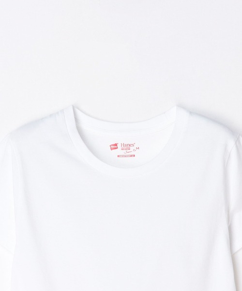 HANES(ヘインズ)の「【Hanes/ヘインズ】HW5320 2PクルーネックTシャツ/2パック/レディース(Tシャツ/カットソー・レディース・マルチ/ピンク/ベージュ・L/M)」の10枚目の写真