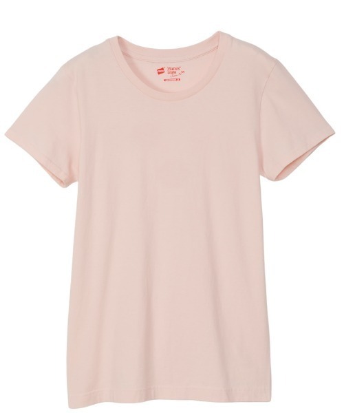 HANES(ヘインズ)の「【Hanes/ヘインズ】HW5320 2PクルーネックTシャツ/2パック/レディース(Tシャツ/カットソー・レディース・マルチ/ピンク/ベージュ・L/M)」の18枚目の写真