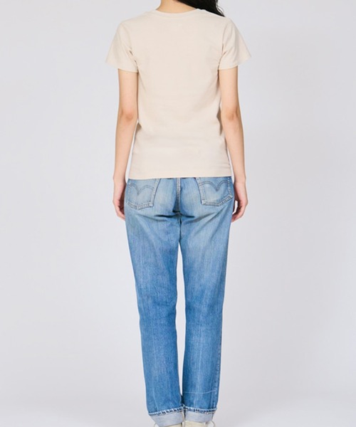 HANES(ヘインズ)の「【Hanes/ヘインズ】HW5320 2PクルーネックTシャツ/2パック/レディース(Tシャツ/カットソー・レディース・マルチ/ピンク/ベージュ・L/M)」の5枚目の写真
