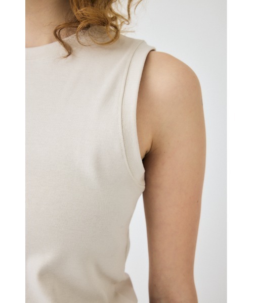 MOUSSY(マウジー)の「【2サイズ展開】SUVIN GIZA BASIC タンクトップ(タンクトップ・レディース・ブラック/ライトベージュ/ライトピンク/ホワイト・1/2)」の16枚目の写真