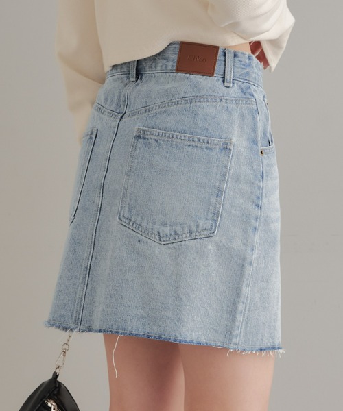 双子可♡美品♡denim dungaree ダメージデニムスカート 双子可♡美品♡denim dungaree ダメージデニムスカート
