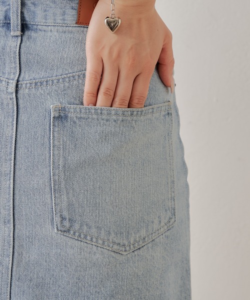 Chico（チコ）の「【2サイズ展開】アシメダメージデニムミニスカート（デニムスカート・レディース・グレー/ブルー/スカイブルー・0/1）」の20枚目の写真