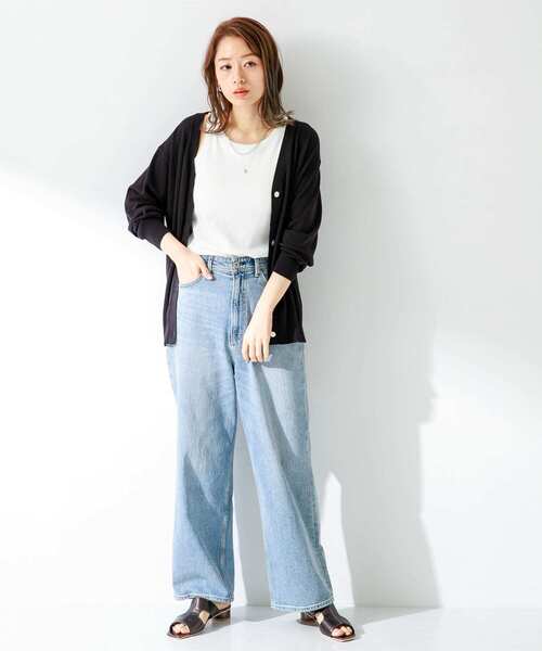 URBAN RESEARCH Sonny Label（アーバンリサーチサニーレーベル）の「SLAB Rib Bratop（タンクトップ・レディース・オフホワイト/ブラック/ベージュ・FREE）」の15枚目の写真