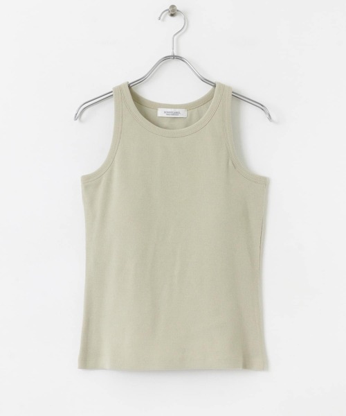 URBAN RESEARCH Sonny Label（アーバンリサーチサニーレーベル）の「SLAB Rib Bratop（タンクトップ・レディース・オフホワイト/ブラック/ベージュ・FREE）」の4枚目の写真
