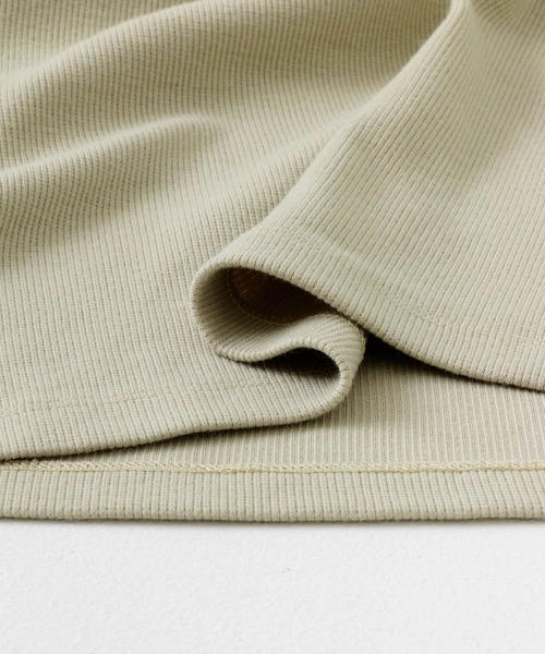 URBAN RESEARCH Sonny Label（アーバンリサーチサニーレーベル）の「SLAB Rib Bratop（タンクトップ・レディース・オフホワイト/ブラック/ベージュ・FREE）」の7枚目の写真