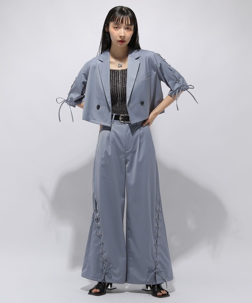 HARE（ハレ）の「レースアップワイドパンツ(HARE)（その他パンツ