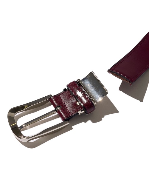 TETE HOMME（テットオム）の「【ON/OFF兼用】フェザーイタリアンレザーベルト（ベルト・メンズ・ブラウン/ダークブラウン/ネイビー/ブラック/ワイン・FREE）」の12枚目の写真