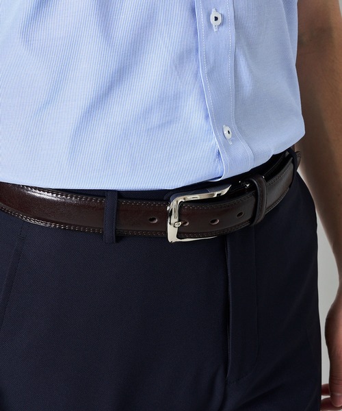 TETE HOMME（テットオム）の「【ON/OFF兼用】フェザーイタリアンレザーベルト（ベルト・メンズ・ブラウン/ダークブラウン/ネイビー/ブラック/ワイン・FREE）」の14枚目の写真