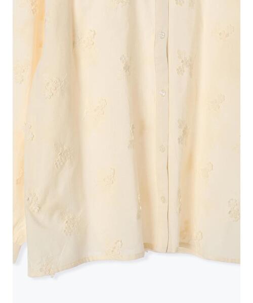 Samansa Mos2（サマンサ モスモス）の「立体刺繍バンドカラーブラウス（シャツ/ブラウス・レディース・キナリ/ブラック/オフホワイト/ミント・F）」の7枚目の写真