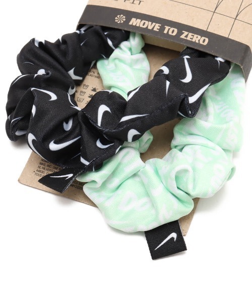 NIKE(ナイキ)の「NIKE ナイキ ギャザード ヘア ゴム 2個セット 【SP】(ヘアゴム・レディース・マルチ・FREE)」の2枚目の写真