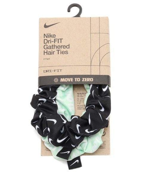 NIKE(ナイキ)の「NIKE ナイキ ギャザード ヘア ゴム 2個セット 【SP】(ヘアゴム・レディース・マルチ・FREE)」の3枚目の写真