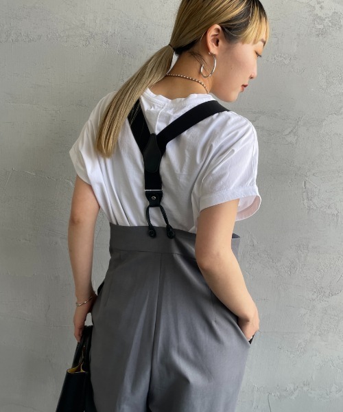 MICA&DEAL（マイカ＆ディール）の「[MICA&DEAL/マイカアンドディール] 別注 PALMKEY ロゴプリントTシャツ（Tシャツ/カットソー・レディース・チャコール/ホワイト/グレイッシュベージュ・F）」の9枚目の写真