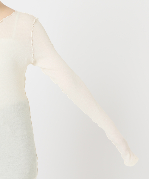 plage(プラージュ)の「High Twist Rib ロンT(Tシャツ/カットソー・レディース・アイボリー/サックスブルー/ピンク系その他・FREE)」の9枚目の写真