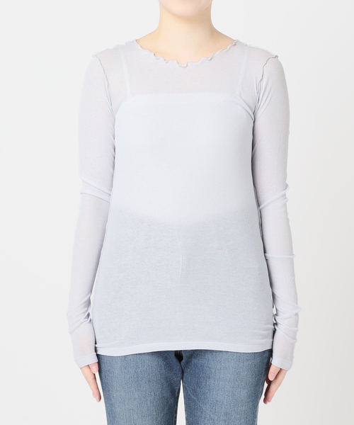 plage(プラージュ)の「High Twist Rib ロンT(Tシャツ/カットソー・レディース・アイボリー/サックスブルー/ピンク系その他・FREE)」の14枚目の写真