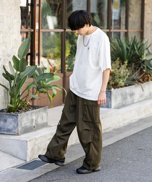 ballaholic バックプリント クール Tシャツ (グレー/ゴールド) M