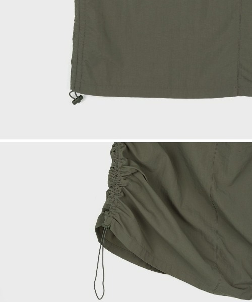 BLACKUP（ブラックアップ）の「[MADE] マイルドストリングカーゴスカート（スカート・レディース・ブラック/カーキ・FREE）」の18枚目の写真