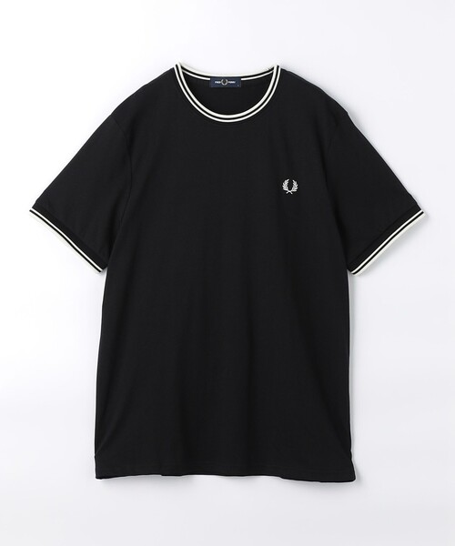 今季　FREDPERRY ツインティップTシャツ　ブラック　新品タグ付再お値下げ 今季 FREDPERRY ツインティップTシャツ ブラック 新品タグ付再お