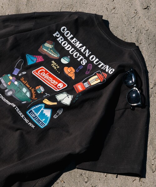 COLEMAN(コールマン)の「Coleman/コールマン Coleman 別注 バックプリント クルーネック 半袖Tシャツ トレッキンググッズ(Tシャツ/カットソー・メンズ・ホワイト/チャコールグレー/ブラウン/グレー・MEDIUM/LARGE)」の3枚目の写真