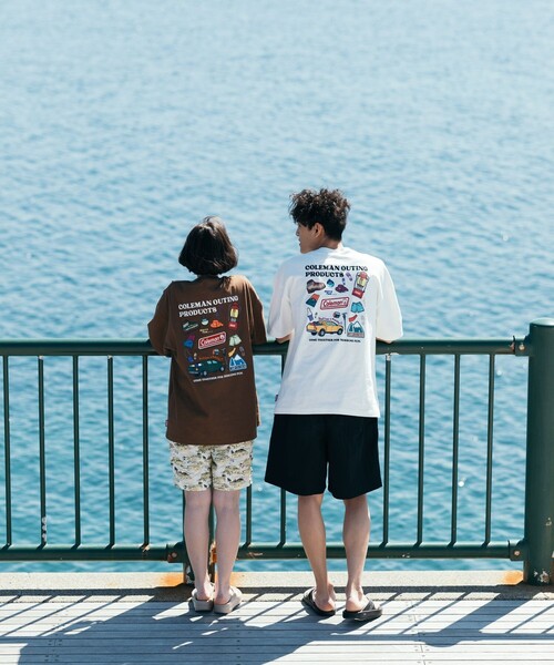 COLEMAN(コールマン)の「Coleman/コールマン Coleman 別注 バックプリント クルーネック 半袖Tシャツ トレッキンググッズ(Tシャツ/カットソー・メンズ・ホワイト/チャコールグレー/ブラウン/グレー・MEDIUM/LARGE)」の22枚目の写真