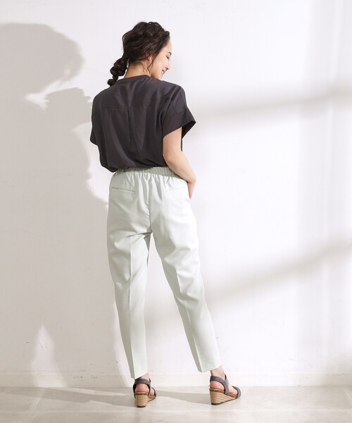 DRESKIP(ドレスキップ)の「◆【無理せずキレイ】バンドカラーブラウス(シャツ/ブラウス・レディース・グリーン系/チャコールグレー/ライトベージュ/カーキ・00)」の16枚目の写真