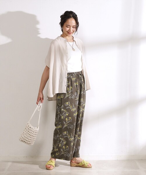 DRESKIP(ドレスキップ)の「◆【無理せずキレイ】バンドカラーブラウス(シャツ/ブラウス・レディース・グリーン系/チャコールグレー/ライトベージュ/カーキ・00)」の21枚目の写真