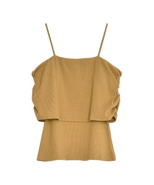 【全2色】レイヤードオフショルダートップ　ベージュ スカイ　【besek-e08308top】( mja )(240916) 楽天市場】【全2色】レイヤードオフショルダートップ ベージュ