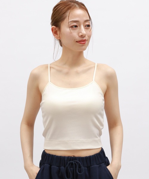 LAKOLE(ラコレ)の「【吸水速乾】リブショートブラトップ<RELAXING WEAR> / 118958(キャミソール・レディース・ブラック/オフホワイト/ラベンダー・LARGE/MEDIUM/SMALL)」の5枚目の写真