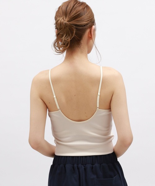 LAKOLE(ラコレ)の「【吸水速乾】リブショートブラトップ<RELAXING WEAR> / 118958(キャミソール・レディース・ブラック/オフホワイト/ラベンダー・LARGE/MEDIUM/SMALL)」の7枚目の写真