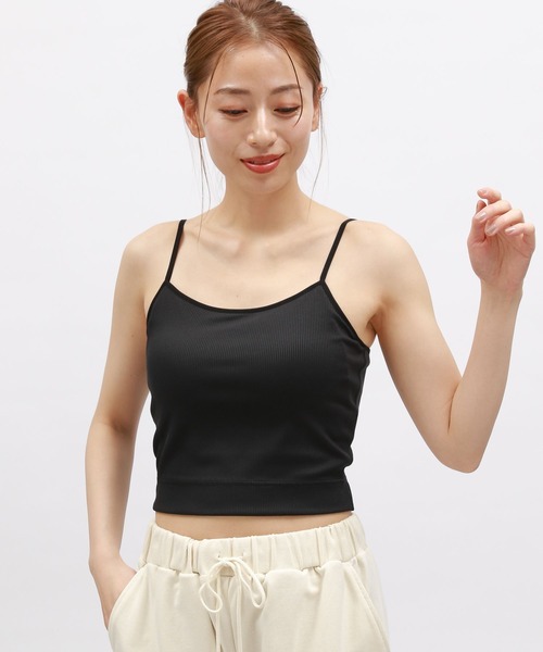 LAKOLE(ラコレ)の「【吸水速乾】リブショートブラトップ<RELAXING WEAR> / 118958(キャミソール・レディース・ブラック/オフホワイト/ラベンダー・LARGE/MEDIUM/SMALL)」の11枚目の写真