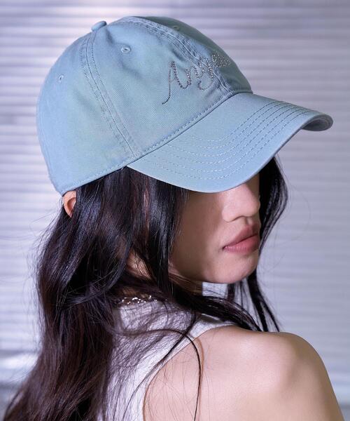 WEGO(ウィゴー)の「WEGO/ラインストーンロゴキャップ(キャップ・レディース・サックスブルー/ピンク/ホワイト/ブラック・FREE)」の3枚目の写真