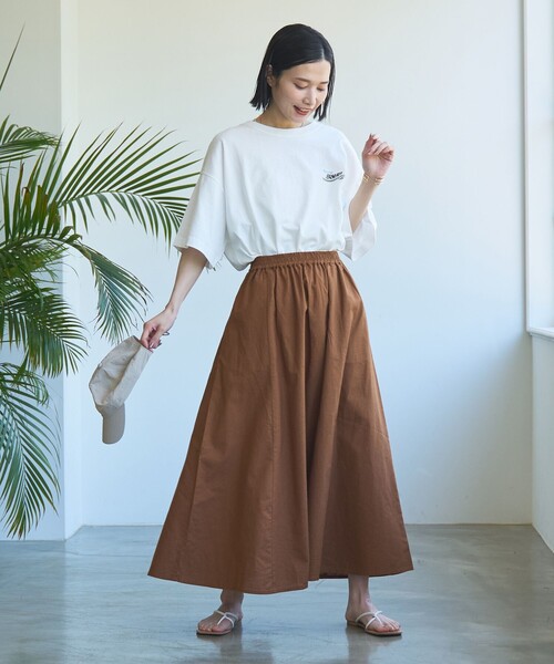 セール】コットンリネンフレアスカート（スカート）｜coen
