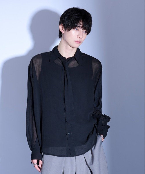 Ellno Loset（エルノロゼット）の「ネクタイツキシアーシャツ（シャツ
