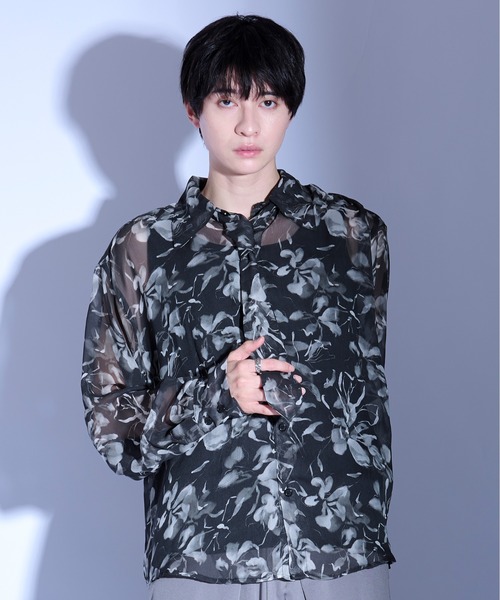 Ellno Loset(エルノロゼット)の「ネクタイツキシアーシャツ(シャツ/ブラウス・メンズ・ブラック系その他/ブルー系その他/ブラック/グレー系その他・SMALL/MEDIUM/LARGE)」の16枚目の写真