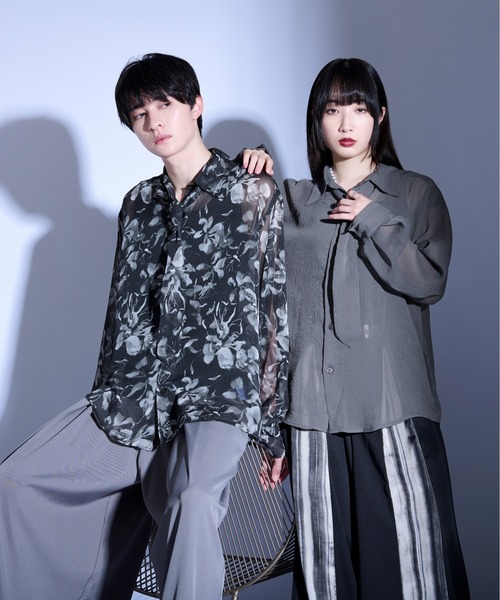 Ellno Loset(エルノロゼット)の「ネクタイツキシアーシャツ(シャツ/ブラウス・メンズ・ブラック系その他/ブルー系その他/ブラック/グレー系その他・SMALL/MEDIUM/LARGE)」の20枚目の写真